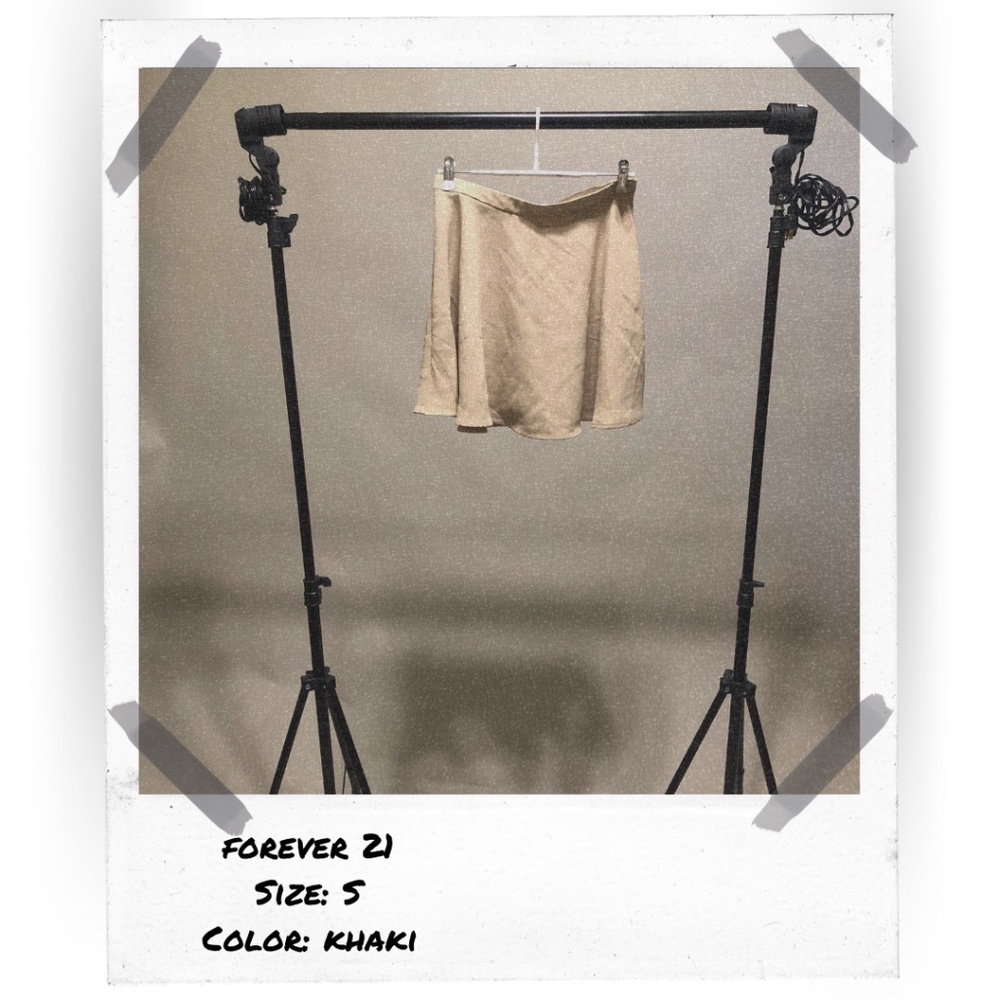 Forever 21 Khaki Skater Skirt